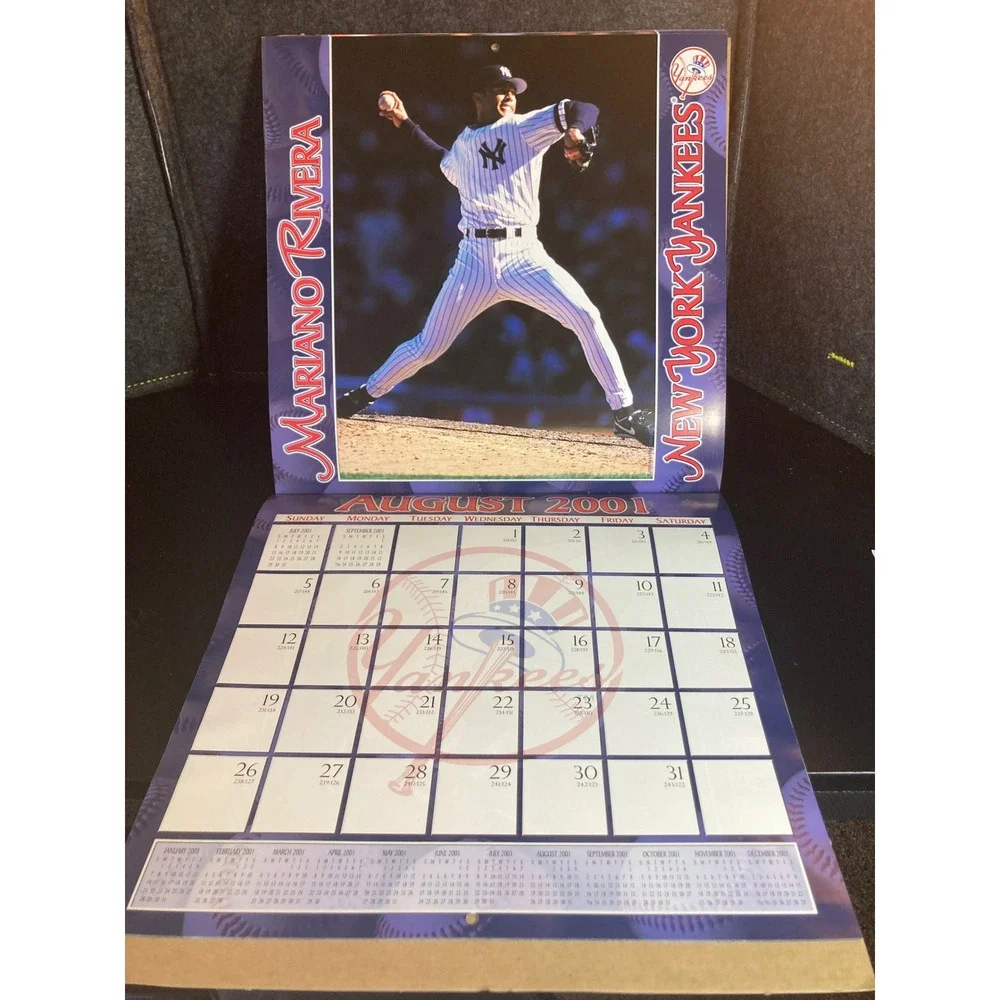 New York Yankees 2001 Team Calendar MLB Vintage Derek Jeter Jorge Posada JT & Co